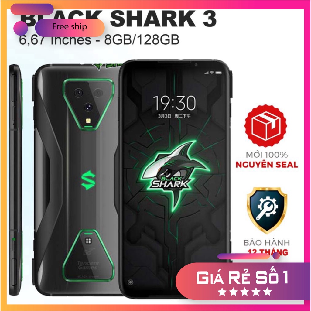 Điện thoại Xiaomi Black Shark 3   Chính hãng 100% Có Tiếng Việt - 1 Đổi 1 - Bảo Hành 1 Năm