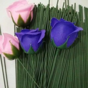 100g Cành que thép bọc nhựa làm cành hoa sáp, hoa kẽm nhung, hoa giấy,cành nụ tầm xuân đủ kích thước