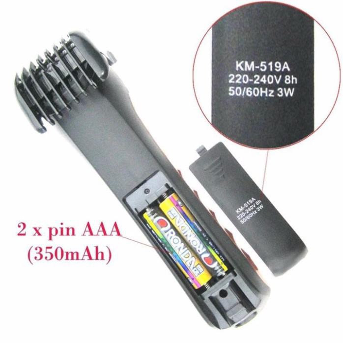 TÔNG ĐƠ CẮT TÓC TRẺ EM Kemei KM 519A KHÔNG DÂY ST2S561
