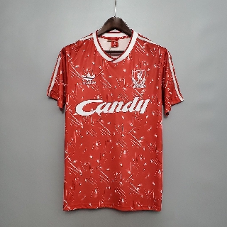 89-91 Bóng đá Liverpool Home Retro Soccer Jersey