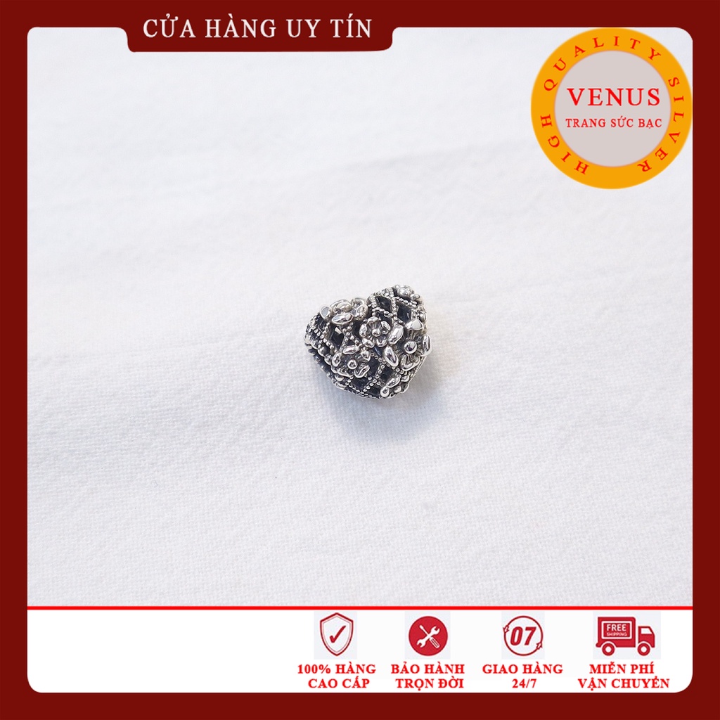 [Charm bạc 925 cao cấp] Charm tim Mommy- Mã sản phẩm MOMMY