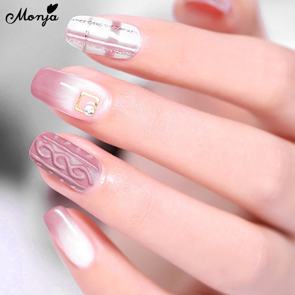 Set 3 cọ vẽ trang trí móng tay nghệ thuật MONJA chuyên nghiệp tiện lợi