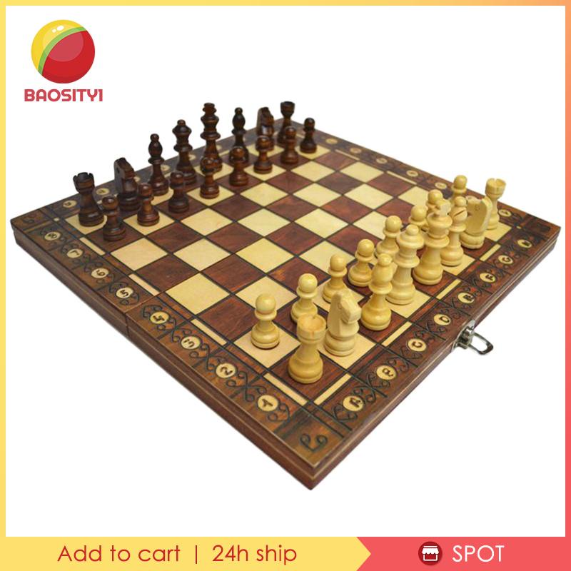 Bộ Cờ Vua Bằng Gỗ Có Nam Châm Hít 29x29cm