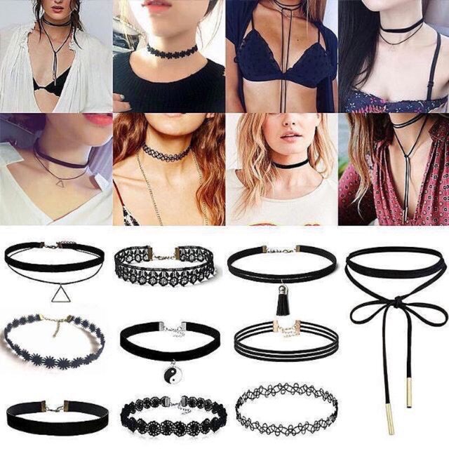 Bộ Vòng Choker 12 Chi Tiết