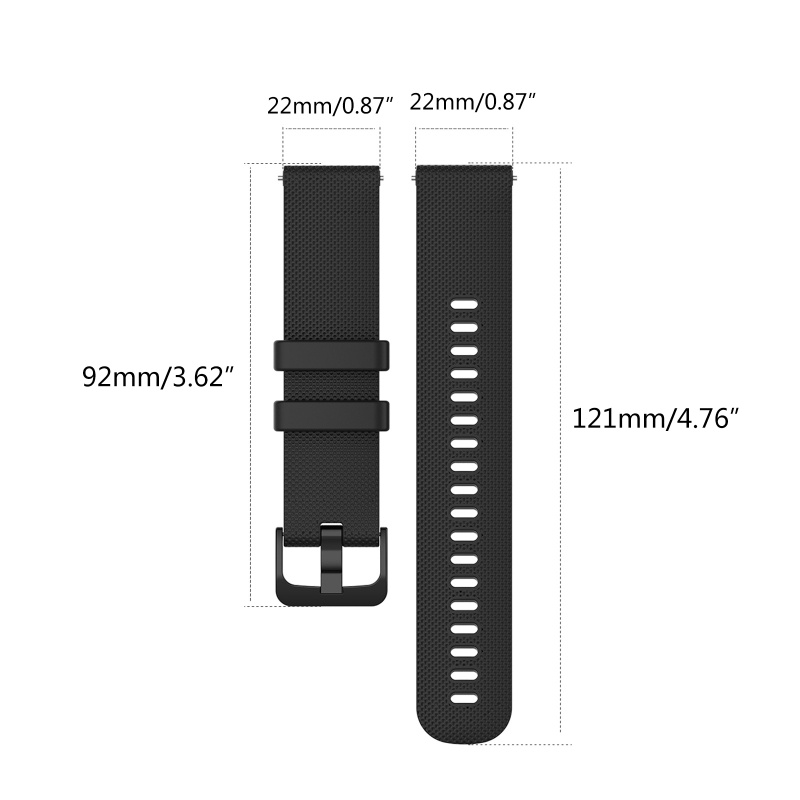 Dây Đeo Silicon Mềm Rộng 22mm Thay Thế Cho Đồng Hồ Thông Minh Forerunner 255 / 255 music / Vivoacti