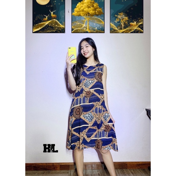 Váy lanh dáng suông