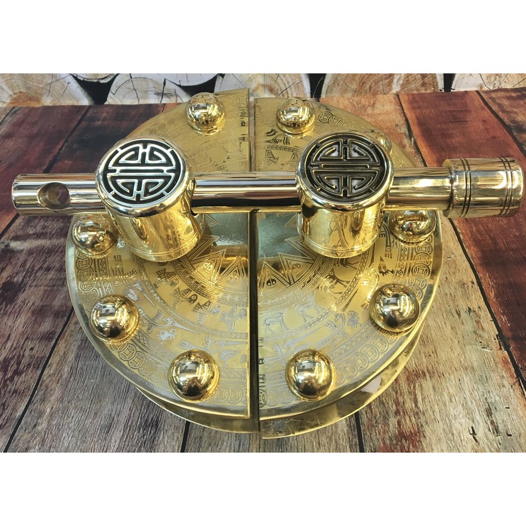 CHÙY THEN CÀI CỔNG MẶT BÍCH ĐỒNG_CHÙY CỔNG MẶT BÍCH_MẶT BÍCH CỔNG_KHÓA CỔNG GỖ_HOA VĂN TRỐNG ĐỒNG