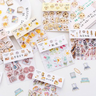 Túi 32 hình dán sticker trang trí sổ