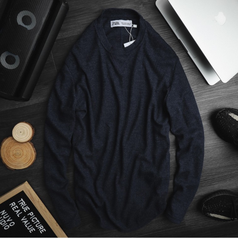 Áo len Zara | Restock Zara longsleeve men 2019 | Màu Tím than Full size