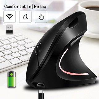 Chuột dọc có thể sạc lại Chuột chơi game không dây 2.4 Ghz 2400 DPI cho máy tính xách tay máy tính xách tay