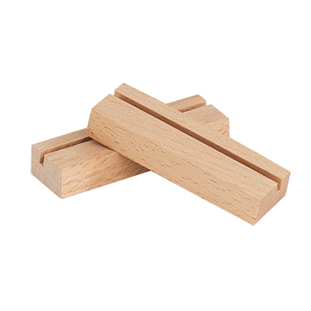 Giá đỡ thẻ/ ảnh/ bưu thiếp bằng gỗ trơn trang trí nghệ thuật