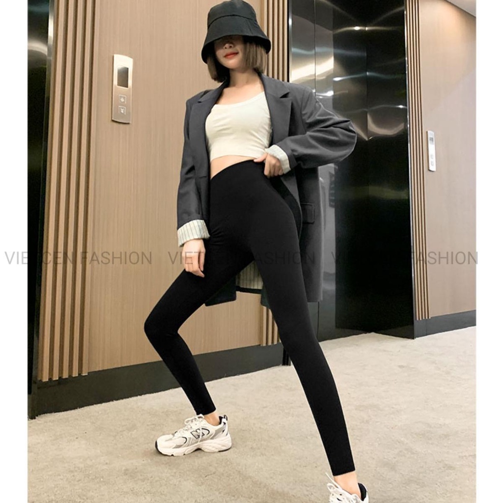 Quần Legging Dài Nữ Cạp Cao Ôm Tôn Dáng Thể Thao Co Giãn Tập Gym, Yoga Body Trẻ Trung Năng Động VIETSTAR