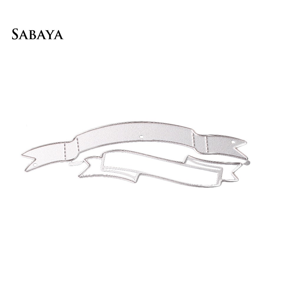 Set 2 khuôn cắt kim loại hình đuôi cá trang trí thiệp mời