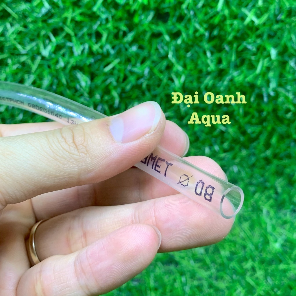 1 mét Dây tio, ống nước tio nhựa mềm dẻo trong suốt phi 6mm đến 20mm - Dây thay nước bể cá
