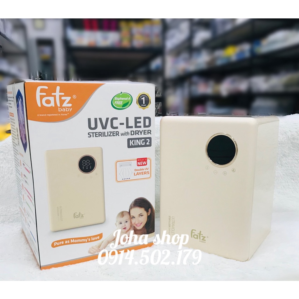 MÁY TIỆT TRÙNG SẤY KHÔ UVC - LED FATZ BABY - 19L - KING 2 - FB4799BT