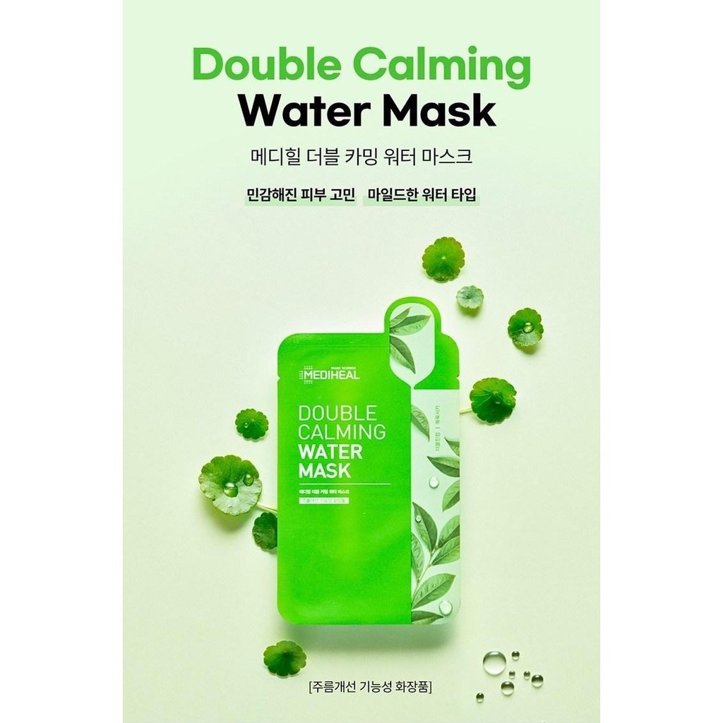 Mặt Nạ Làm Dịu, Dưỡng Trắng Da Mediheal Double Calming Water Mask 20ml