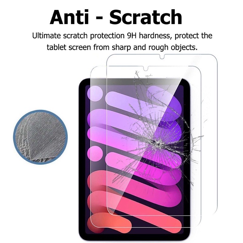 Miếng dán kính cường lực cho iPad Mini 6 2021 chống trầy xước màn hình trong suốt