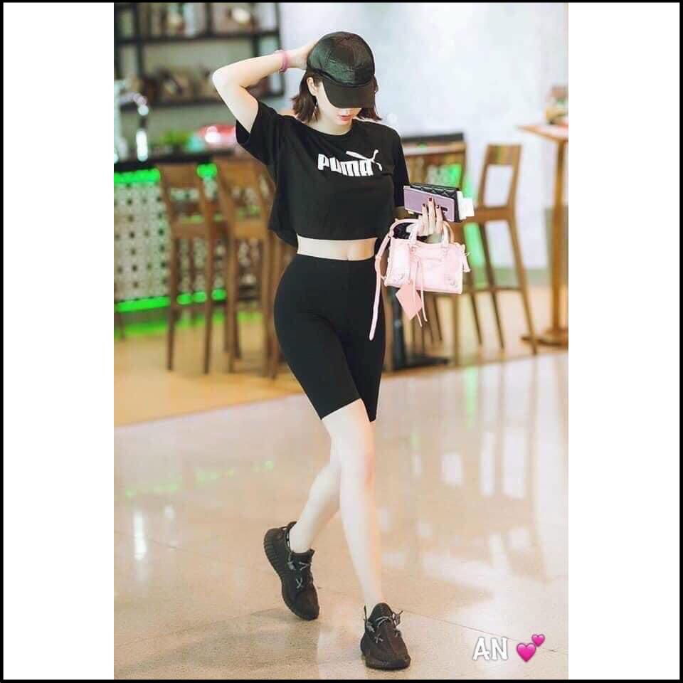 Quần Legging Ngố Lửng Cạp Chun GenY Quần Ngố Nâng mông siêu hot siêu đẹp 2021