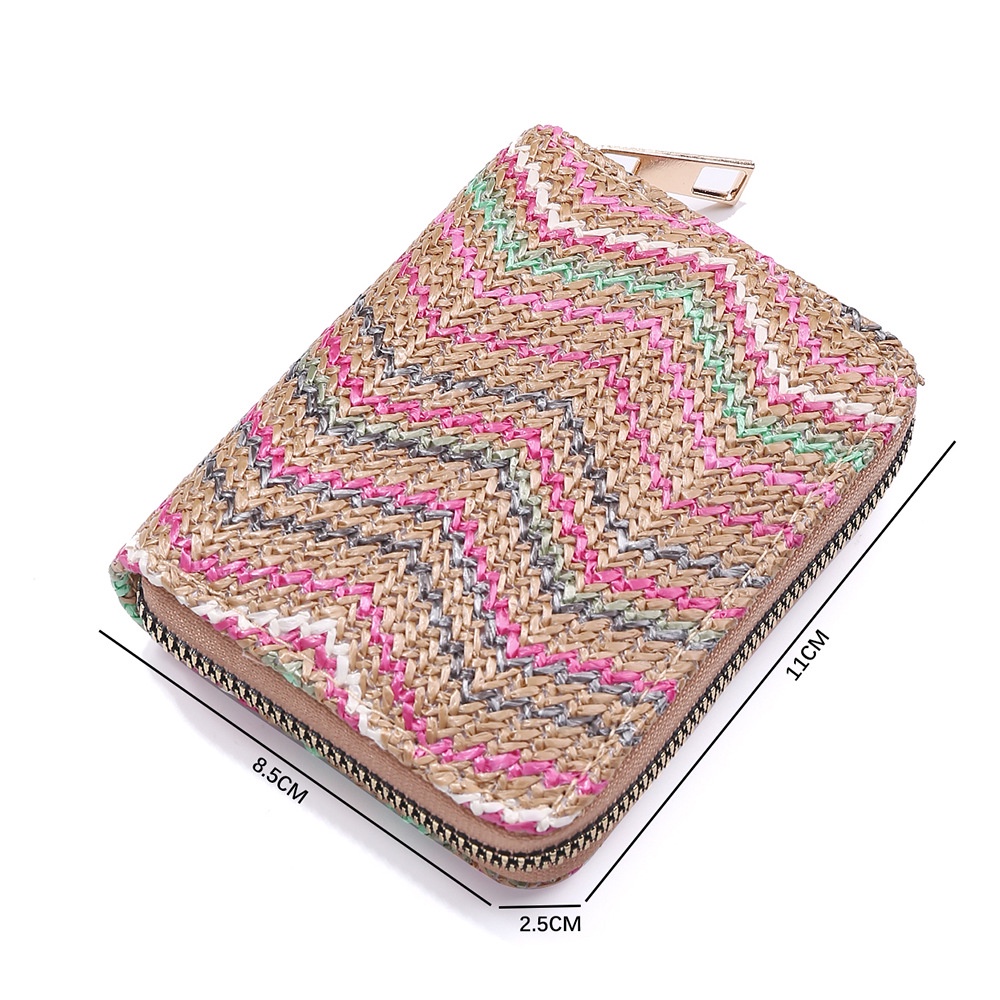 Ví Đan Rơm Mini Kiểu Dáng Ngọt Ngào Xinh Xắn Cho Nữ