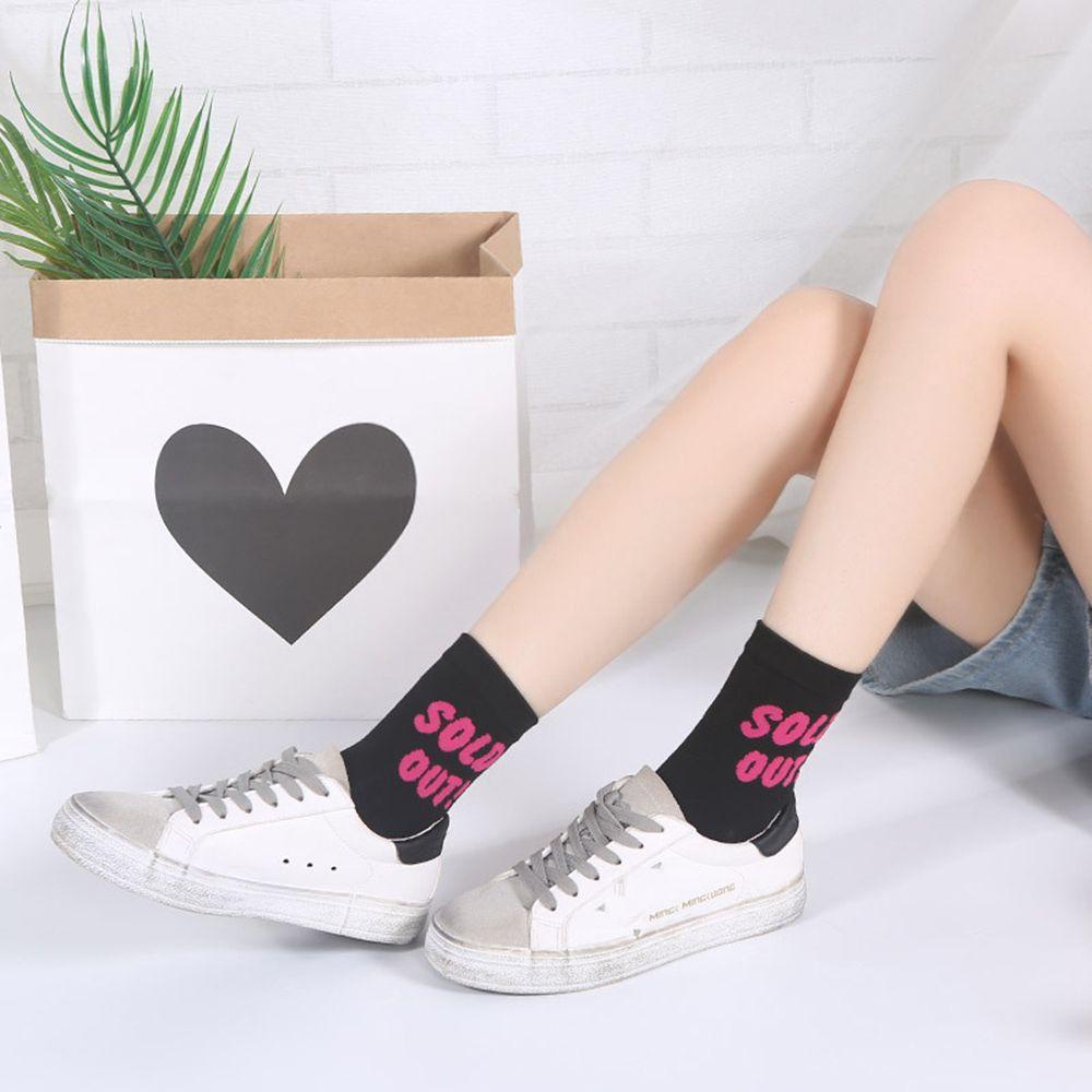 Vớ Cotton Co Giãn Thoáng Khí In Chữ VANES1 Nhiều Màu Sắc Vui Nhộn Phong Cách Hipster Dành Cho Bạn