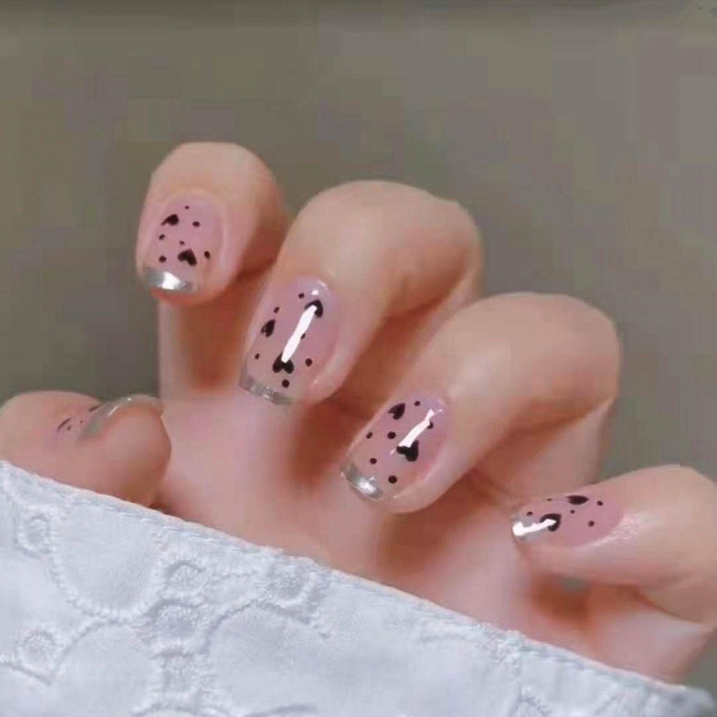 Hộp 24 Móng Tay Giả Đầu Tròn Có Thể Tháo Rời Được MIHAN1