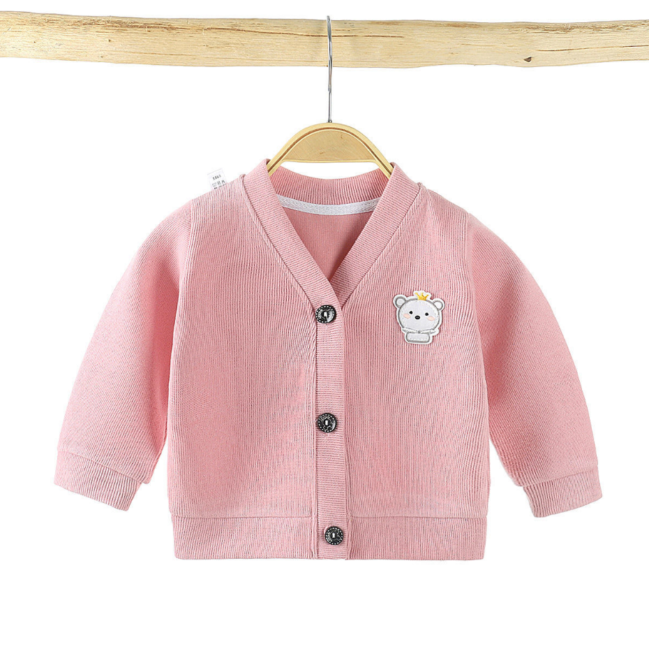 Áo Khoác Cardigan Dệt Kim Thời Trang Mùa Thu Cho Bé