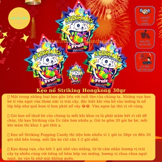Kẹo nổ Striking Hongkong 30gr  [ MUA 2 GÓI TẶNG1 GÓI BOOM JELLY SIÊU NGON ]