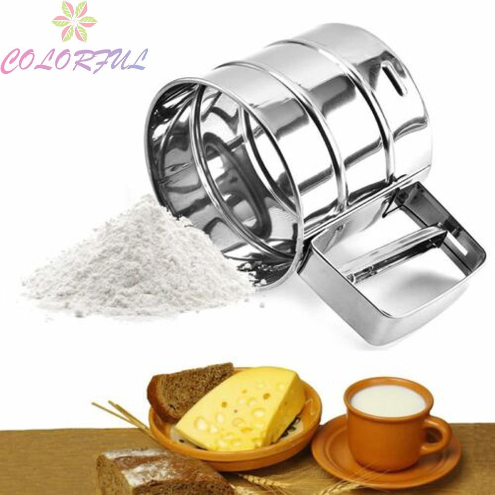 Flour Sieve Making cakes Cookies Bread 1pc Accessories Strainer Handheld Baking Kitchen Stainless Steel Powder