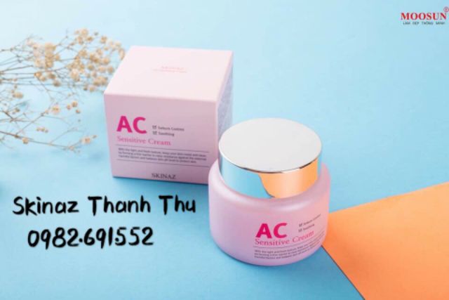 Kem dưỡng trắng da trừ mụn AC Sensitive Cream Skinaz Hàn Quốc