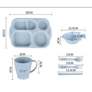BỘ KHAY ĂN CƠM  CHO BÉ 5- 6 CHI TIẾT