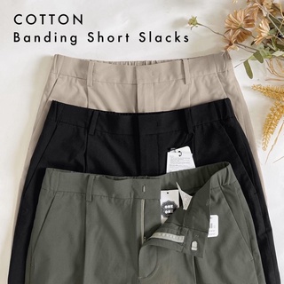 Quần short cotton đai chun co giãn