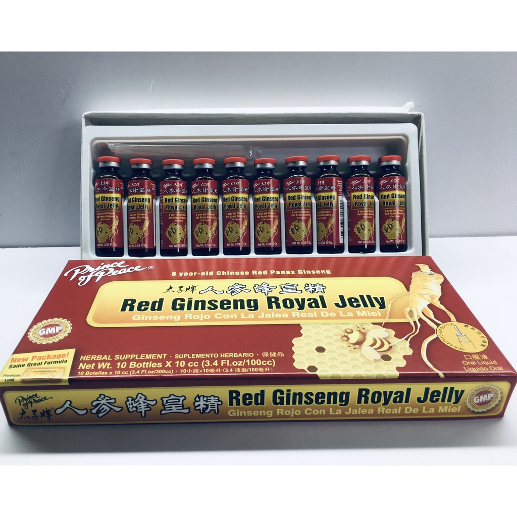 Nước hồng sâm sữa Ong Chúa Red Ginseng Royal Jelly của Mỹ