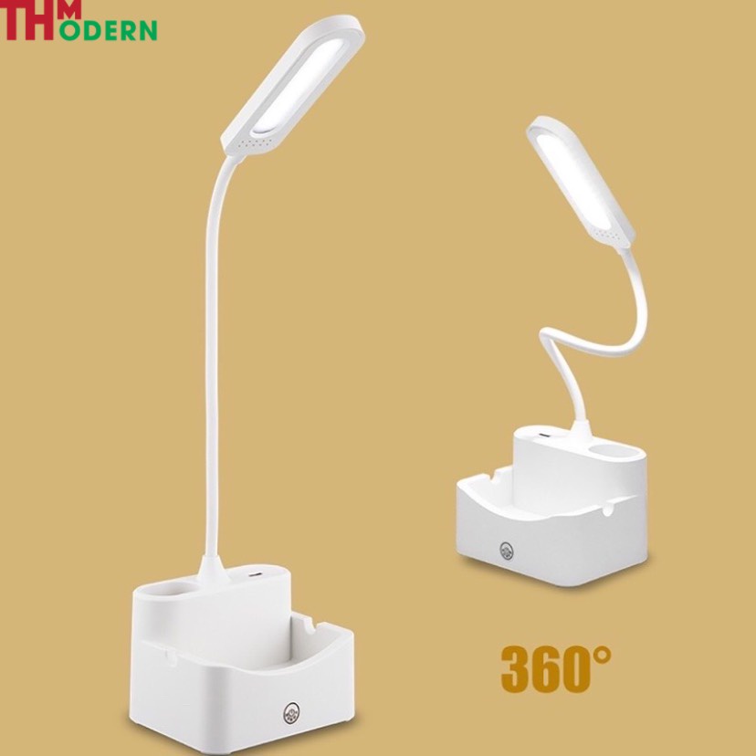 Đèn Học Để Bàn Bảo Vệ Mắt Sạc Pin SL-868 4000mAh 2 Màu Trắng Hồng An Toàn Khi Sử Dụng-THModern