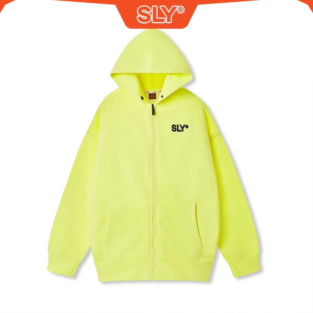 Áo Khoác Nỉ Bông SLY màu xanh neon