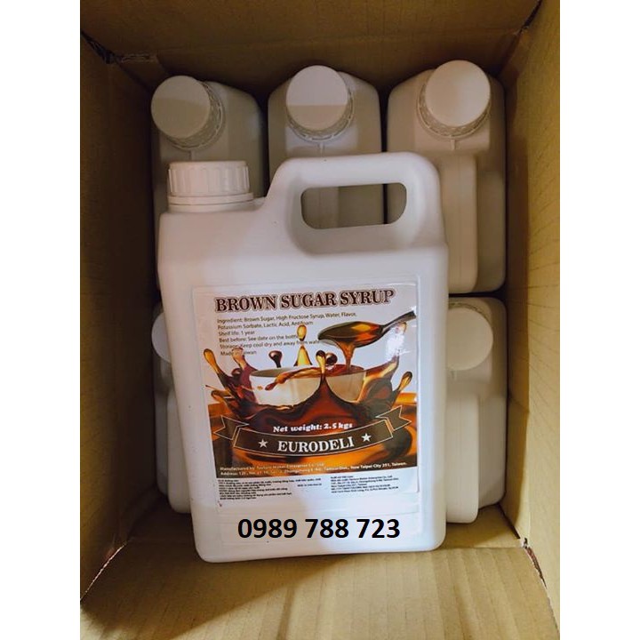 Siro Đường Đen Eurodeli (Brown Sugar Syrup) 2,5Kg