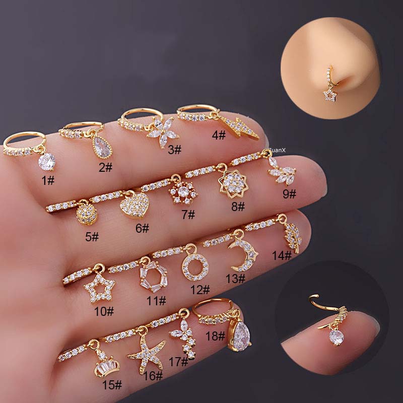 1 Khuyên Mũi Tròn Không Khóa Kích Thước 8mm 20G