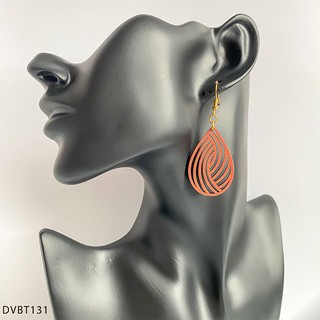 Bông tai gỗ vintage divi - dvbt131