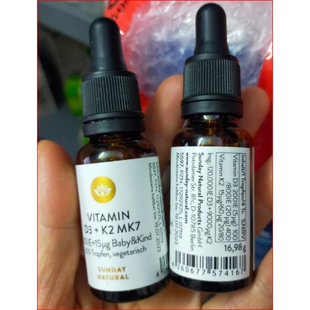Đồ uống D3 K2 Mk7 20ml của Đức