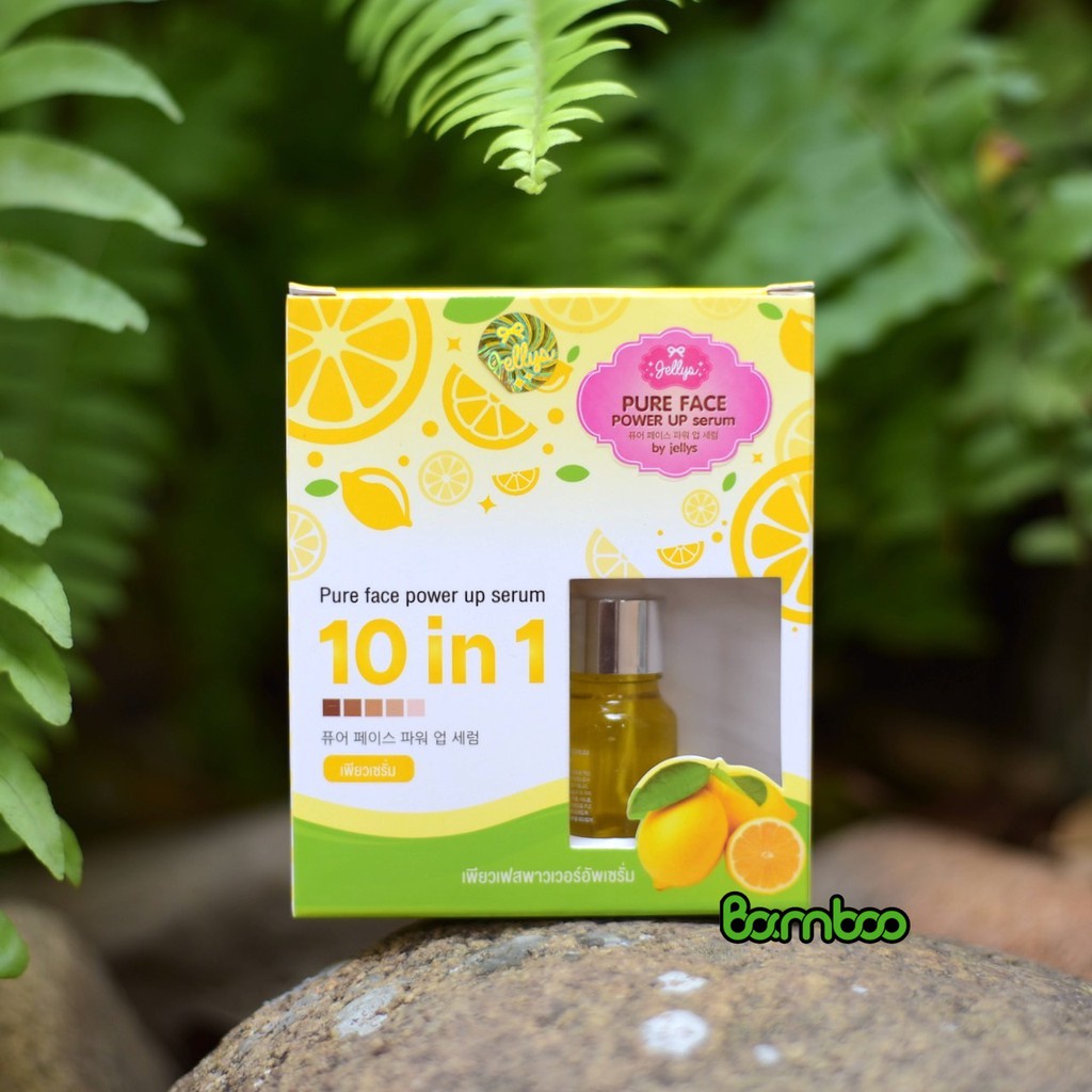 01 Chai Serum Chanh Jellys PURE FACE Power Up 10 in 1 Thái Lan 10ml