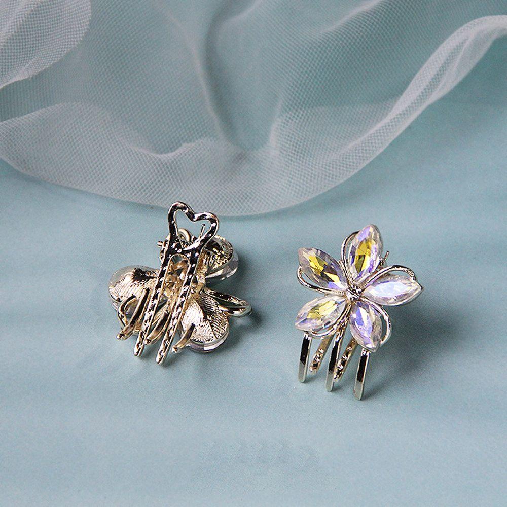 Kẹp Tóc Móng Vuốt Mini Hình Cá Mập Đính Hoa Đơn Giản Sang Trọng WMES15H Làm Quà Tặng Cho Bạn Gái