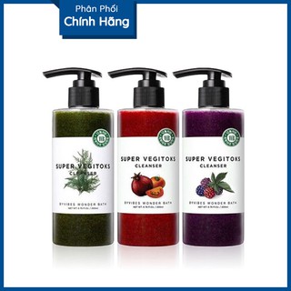 Sửa rửa mặt trái cây 3 in 1 - thải độc tố SUPER VEGITOKS 300ml