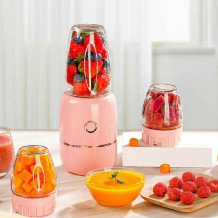 Máy Xay Đồ Ăn Dặm Cho Bé 3 Cối 6 Lưỡi Dao Hàng Nội Địa Trung, Máy Xay Đồ Ăn Dặm Mini Cho Bé Gồm 3 Cối Thủy Tinh Đa Năng