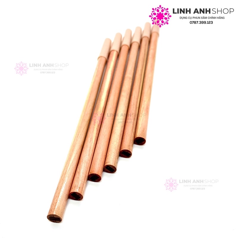 Chì Gỗ Than Đá Lõi Cứng Kẻ Sợi Lông Mày Chống Thấm Nước Phun Xăm Makeup