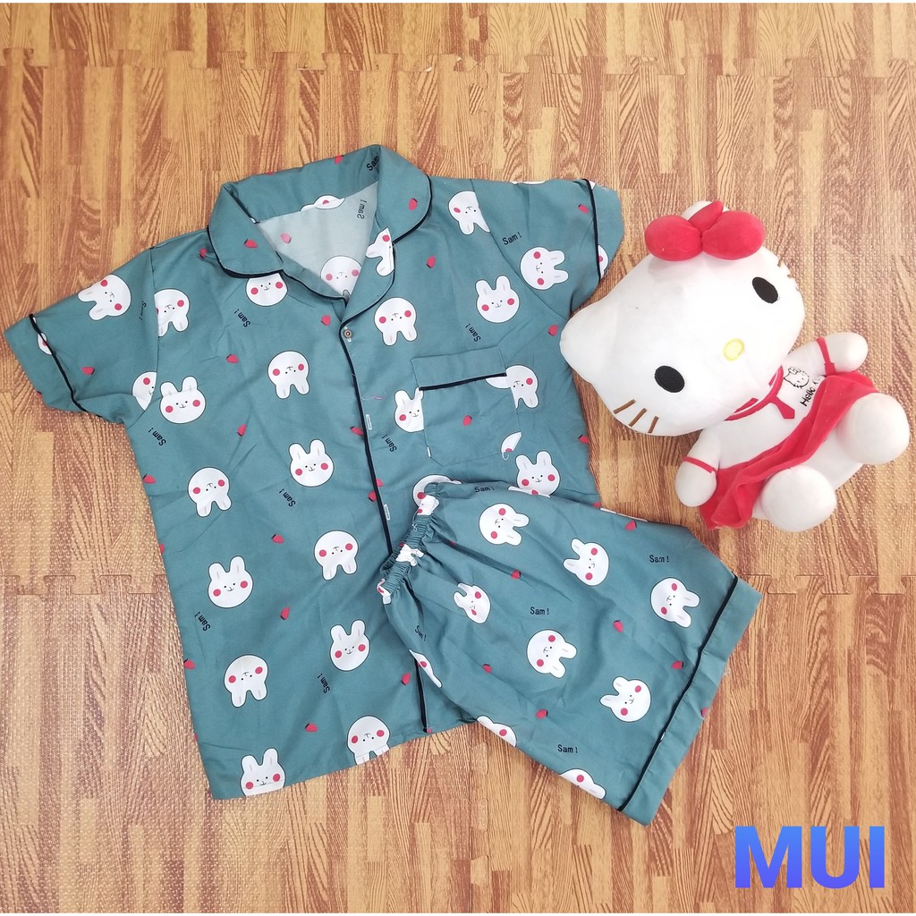 Bộ đồ ngủ Pijama mềm mại dễ thương size 45 - 55kg, bộ lụa kate thái loại 1