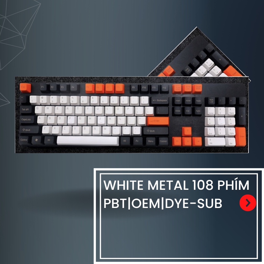Keycap Nhựa PBT full công nghệ in sắc nét, phối màu xu hướng