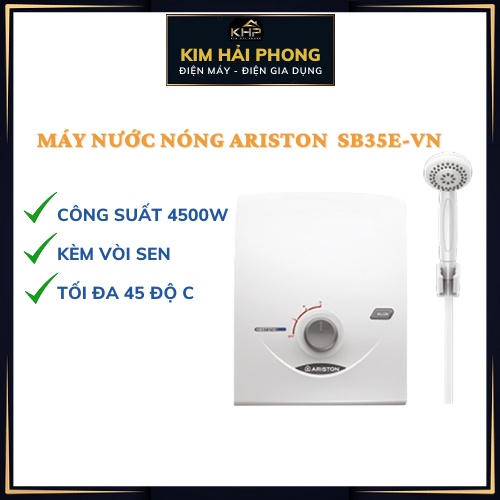 Máy nước nóng trực tiếp ARISTON SB35E-VN máy tắm nóng gia đình - gia dụng chính hãng -  [ kimhiaphong_store ]