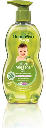 Dầu mát xa DermoViva for babies chiết xuất Olive