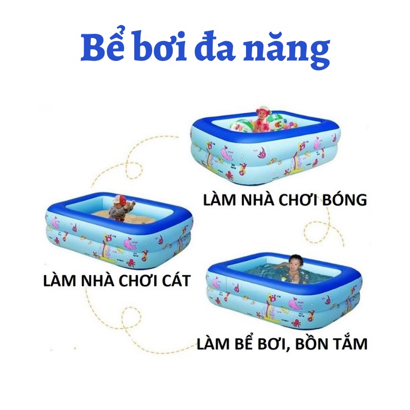 Bể Bơi Cho Bé Đủ Cỡ Đa Năng Siêu Bền Có Thể Gấp Gọn