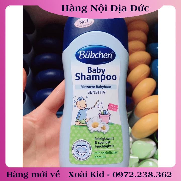 Sữa Tắm Gội, Kem Dưỡng Da, Kem Hăm Cho Trẻ Sơ Sinh Bubchen 400ml - Nội địa Đức Đủ Bill