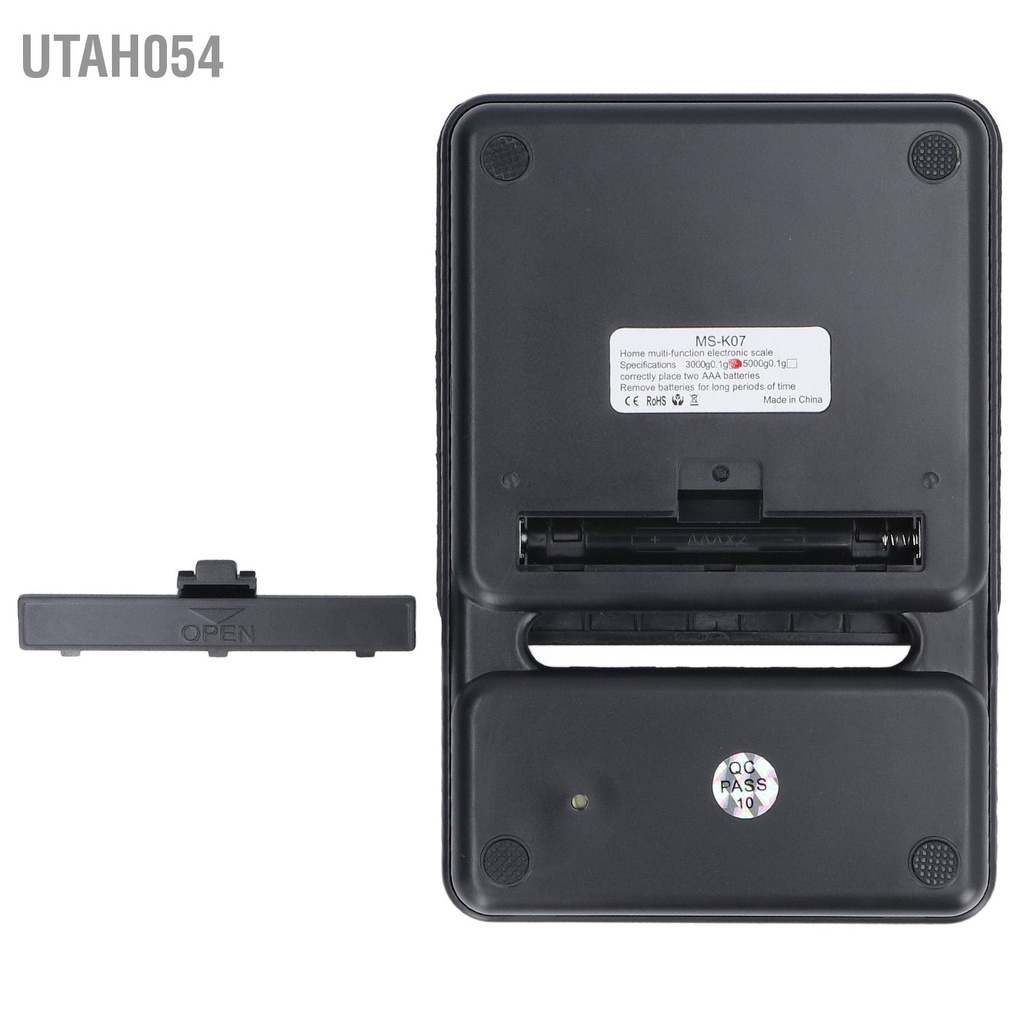 Utah054 Cân cà phê kỹ thuật số Độ chính xác cao Màn hình LED HD Chất liệu ABS Thuận tiện hơn phụ kiện nhà bếp